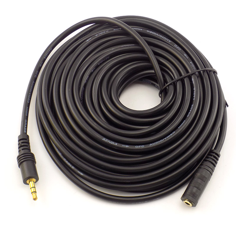 Cable Extension 3.5 - 1,5/3/5/10M 3,5mm Stereo Stecker auf Buchse