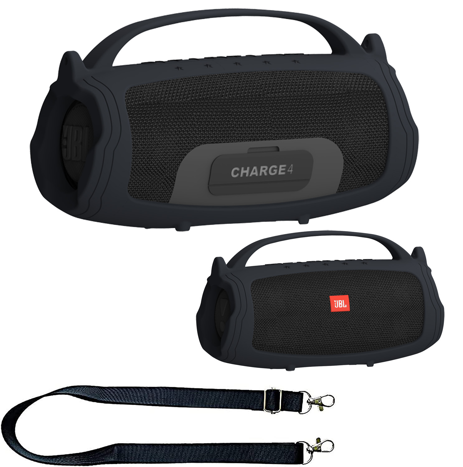 Jbl Speaker Charge 5 - Schutzhülle mit Silikon griff und Schulter