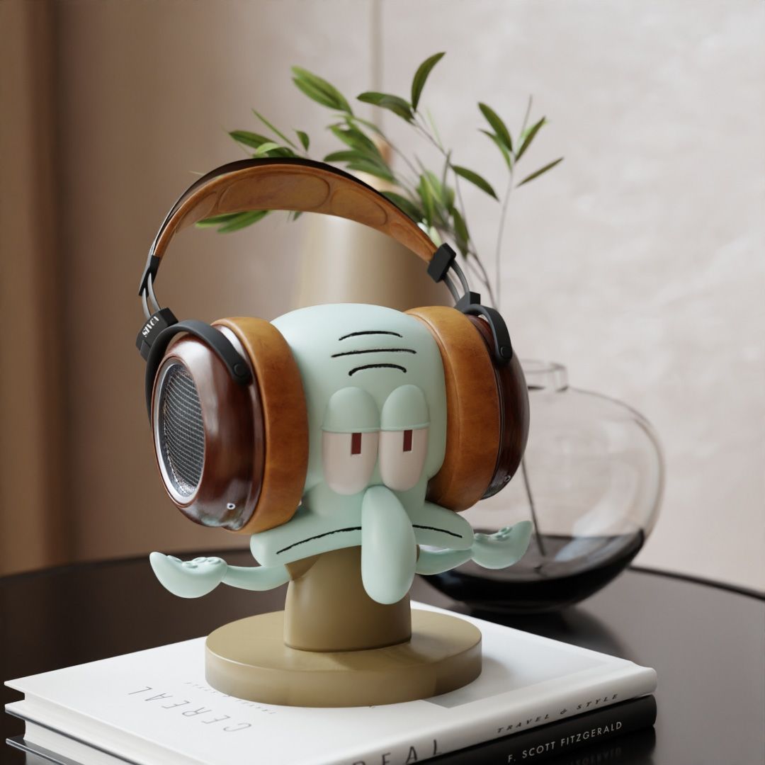 Headphone Stand Desk - SpongeBobs Schwammkopf Thaddäus Cartoon Kopfhörerständer Desktop
