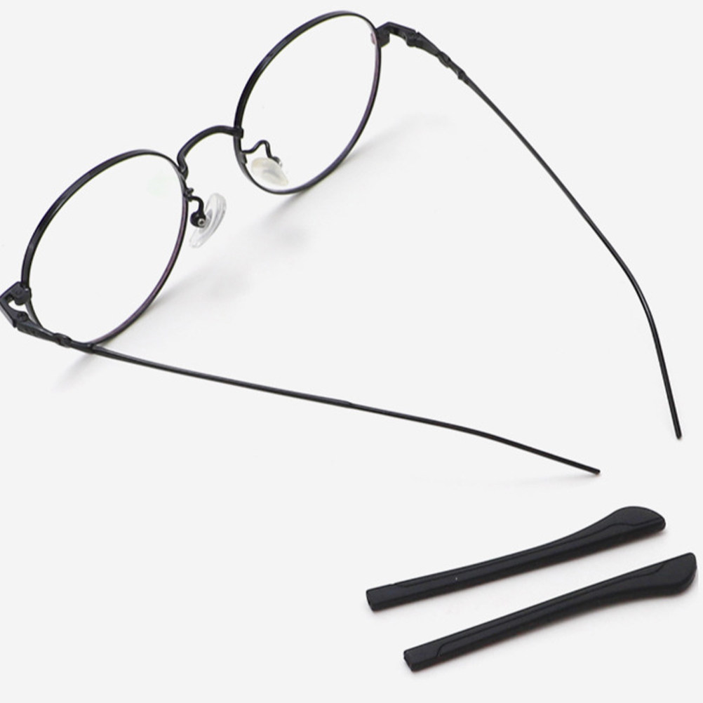 Silicone Ear Tip Replacement - 20 Stück Rutschfeste Brillenstangenschutz aus Silikon,