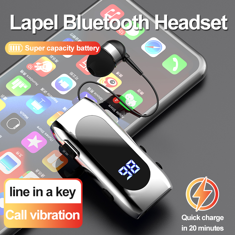 Wired Earphone Mic - K55 Bluetooth-Kopfhörer mit Ansteckclip, über 20