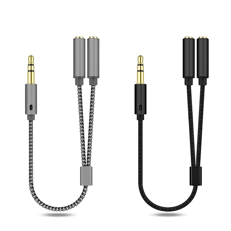 Earphone Splitter Jack - 3,5 mm Audio-Splitter, Y-Buchse, 1 Stecker