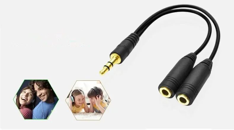 Kopfhörer-Splitter, 3,5-mm-Ver – Wired Earphone Mic Bewertung und Preis