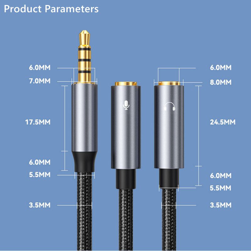 3,5-mm-Klinken-Aux-Audiokabel, – Wired Earphone Mic Bewertung und Preis