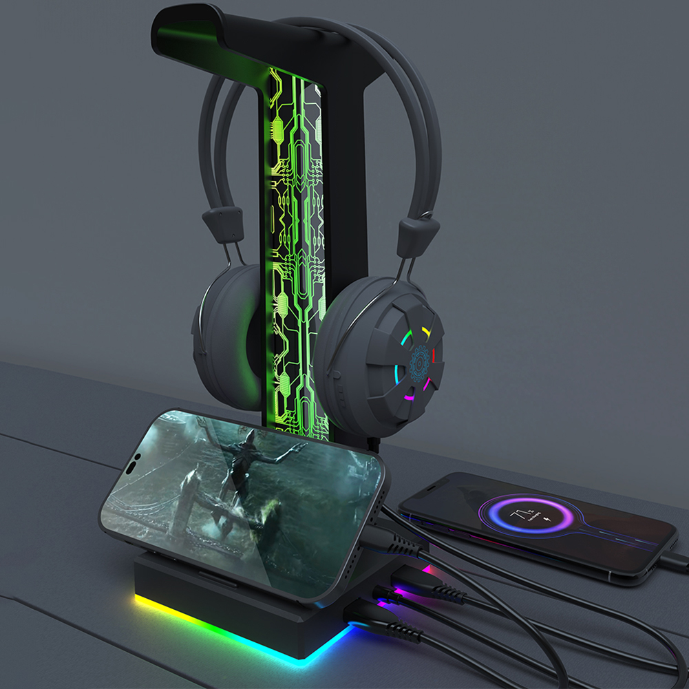 RGB Gaming Kopfhörer ständer D – Headphone Stand Desk Bewertung und Preis